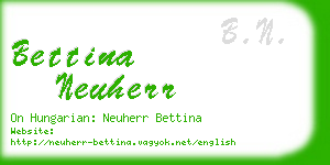 bettina neuherr business card